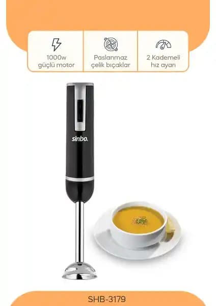 Sinbo SHB3179 El Blender 300 W: Teknik Özellikler, Kullanım Analizi ve Tasarım İncelemesi