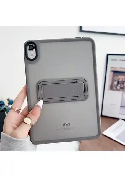 Apple iPad Air 5 (2022) Trex Şeffaf Arka Yüzeyli Kılıf: Darbe Koruması ve Yatay Stand