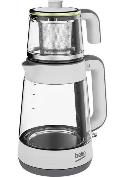 Beko CM 5964 Floral Çay Makinesi: Cam Gövde, 1900 W Güç ve İkili Isıtma Özellikleri