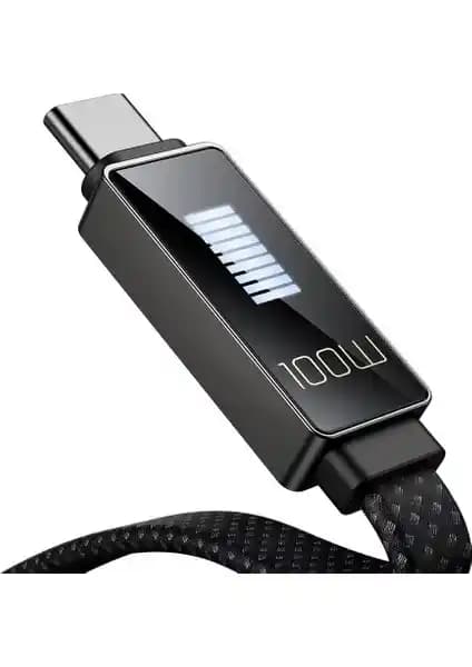 Çoklu Cihazlarda Hızlı Şarj ve Veri Aktarımı İçin 100W USB-C Kablosu: Dayanıklı Tasarım