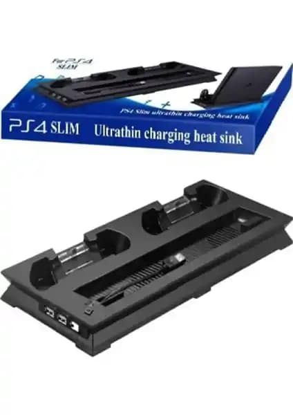 Comse Yh-15 PS4 Slim Çok Fonksiyonlu Soğutucu, Şarjlı Stand ve USB Girişleri