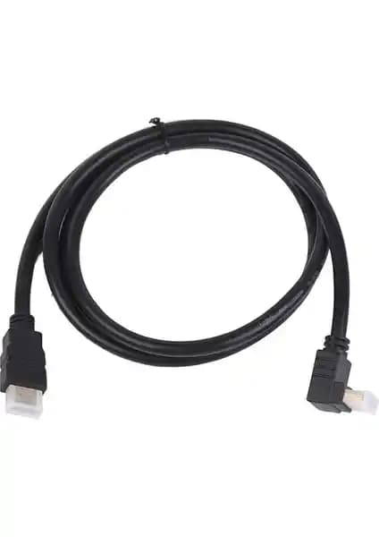 Excell HDMI Kablo 90° Açılı, 3 Metre, 4K 8-Bit ve Altın Kaplama Kontaklar Kaliteli