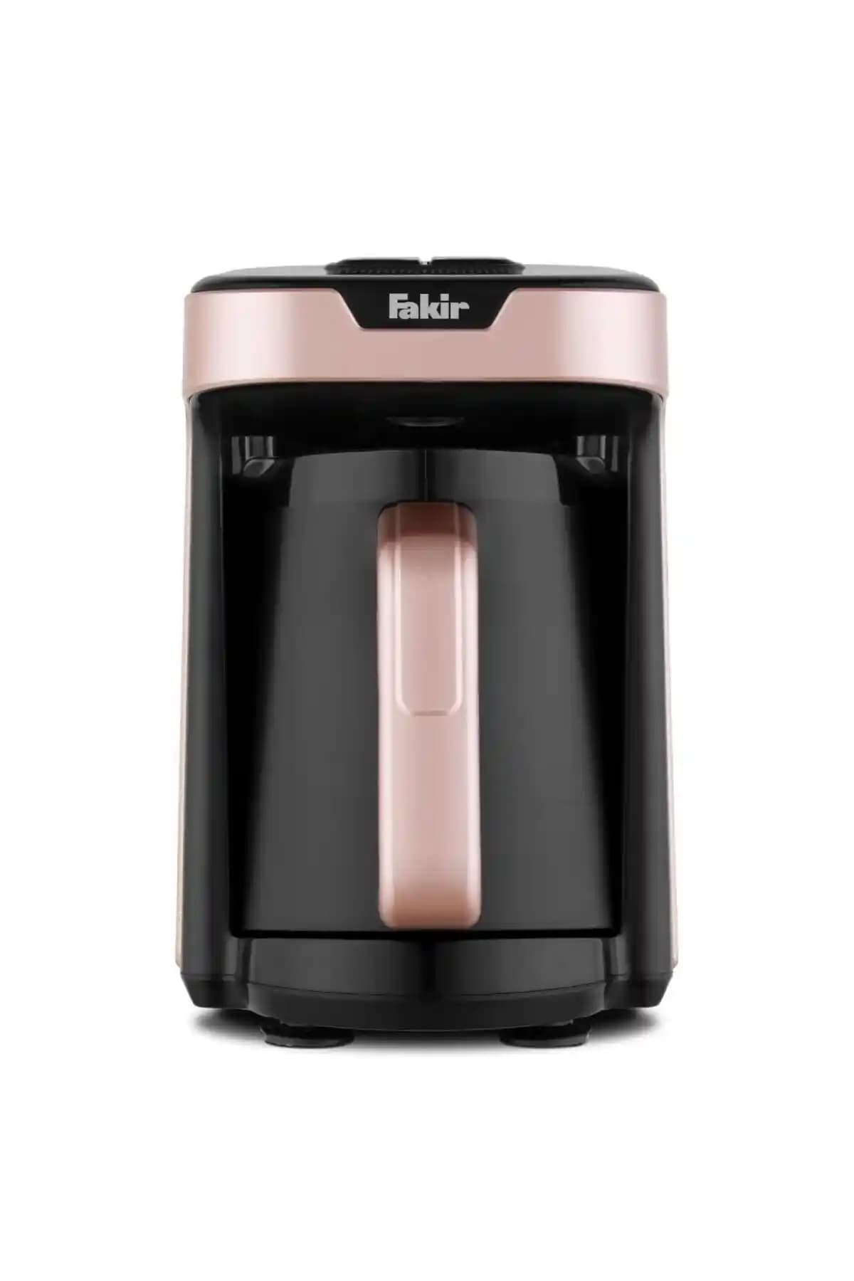 Fakir Kaave Plus Rosie: Közde köpüklü Türk kahvesi için 4 fincan, pembe kahve makinesi