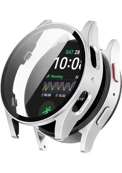 Fibaks 44mm Galaxy Watch 7 Uyumlu Kasa ve Ekran Koruyucu: 360 Derece Tam Koruma
