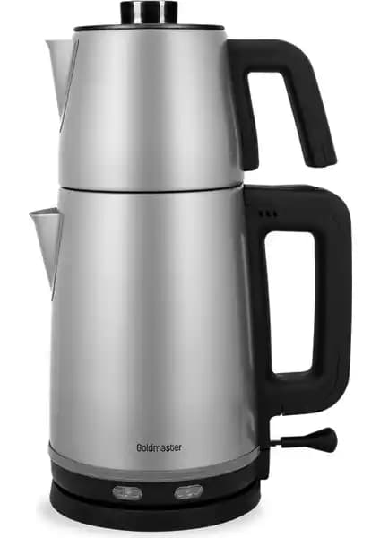 Goldmaster BY-5314: 2200W Damlatmaz Çelik Çay Makinesi ve 1.9 L Su Isıtıcısı