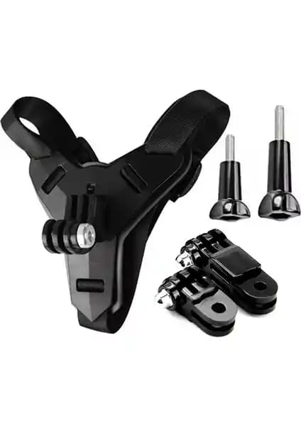 GPlus GP524 5 Parça Jaw Mount Kask Tutucu Set: Çoklu Kamera Uyum ve Dayanıklılık