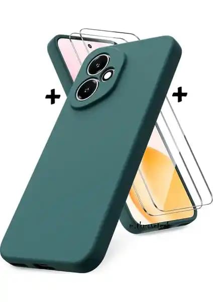 Honor 400 için iki parçalı kılıf ve 9H ekran koruyucu cam seti ile tam koruma