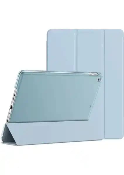 iPad 5. ve 6. Nesil için 9.7 inç Kılıf: Şeffaf Arka, Akıllı Kapak ve Stand