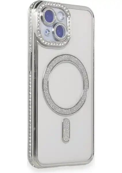 iPhone 13 Şeffaf Kılıf: Taşlı Kenarlarla Kamerakoruması ve MagSafe Uyumlu