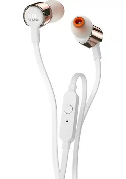 JBL T210 Beyaz-Altın Kablolu Kulak İçi Kulaklık: Ses Kalitesi ve Dayanıklılık