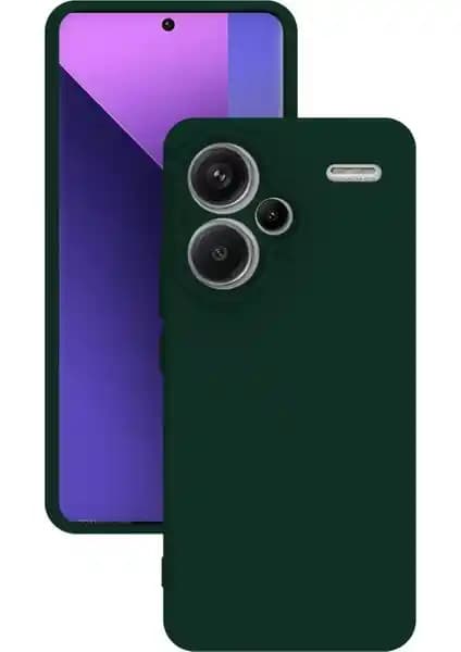 Kamera Korumalı Silikon Kauçuk Arka Kapak: Redmi Note 13 Pro Plus için Kaymaz ve Koruma