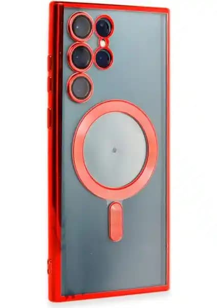 MagSafe uyumlu, şeffaf silikon kılıf: Galaxy S22 Ultra için kamera koruması