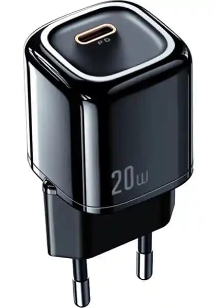 McDodo CH-8291 20W Mini PD USB-C Şarj Adaptörü - Siyah, Taşınabilir ve Hızlı Şarj