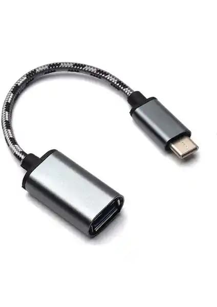Metal Gövdeli Type-C OTG Köprüsüyle USB-C Cihazlar USB-A Aygıtlarıyla Hızlı Tak-Çalıştır