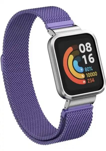Milano Loop Metal Kordon Redmi / Mi Watch Lite için Şık ve Ayarlı Konfor Sunan Aksesuar