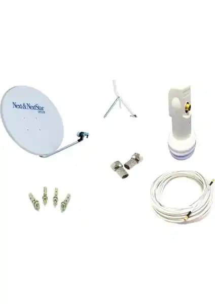 Next Televizyon Çanak Anten Takımı: 85 cm Çanak, LNB ve Kablo ile Full HD/4K Uyumlu Set