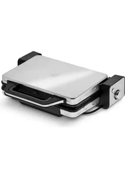 WMF Lono: 1300 cm² yüzeyli iki işlevli ızgara-tost cihazı, cromargan gövde