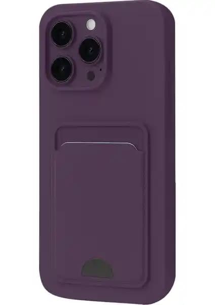 Wowacs iPhone 16 Pro Max Uyumlu Silikon Kılıf: Arka Kamera Koruması ve Kart Bölmesiyle