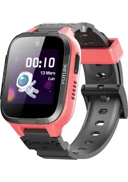 +360 Botslab Akıllı Çocuk Saati E3 Pembe Güvenli ve Çok Fonksiyonlu Çocuk Takip Cihazı