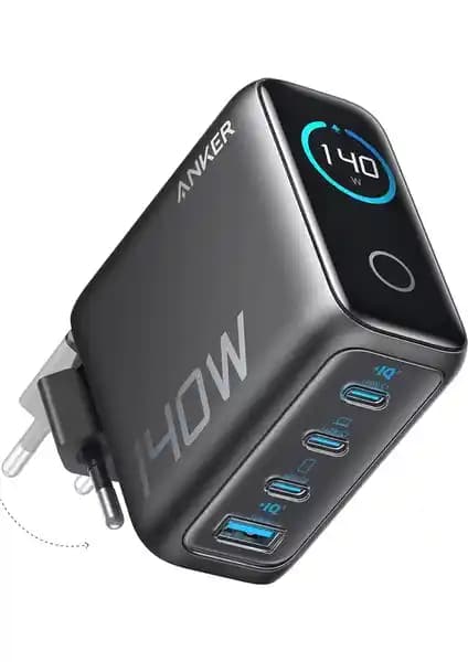 Anker 140W 4-Port Hızlı Şarj Cihazı Gelişmiş Güç ve Güvenlik Özellikleriyle Tanıtılıyor