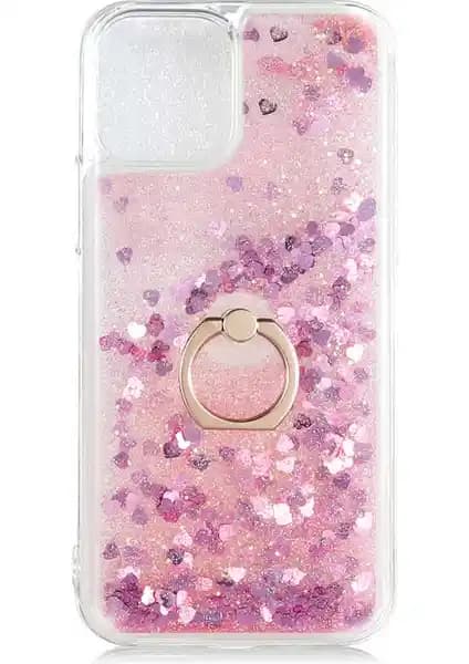 Apple iPhone 13 için şık ve fonksiyonel Milce Kapak yüzüklü hareketli simli koruyucu kılıf