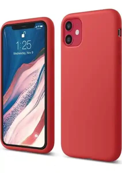 Atalay Apple iPhone 11 Lansman Silikon Kılıfı Kırmızı - Şık ve Dayanıklı Koruma Sağlar