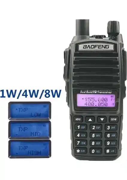 Baofeng UV-82 8 Watt Güçlü ve Çok Yönlü Kablosuz İletişim Cihazı Özellikleri ve Kullanım Alanları