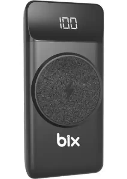 Bix PB102 10.000 mAh Kablosuz ve Kablolu Şarj Özellikli Powerbank