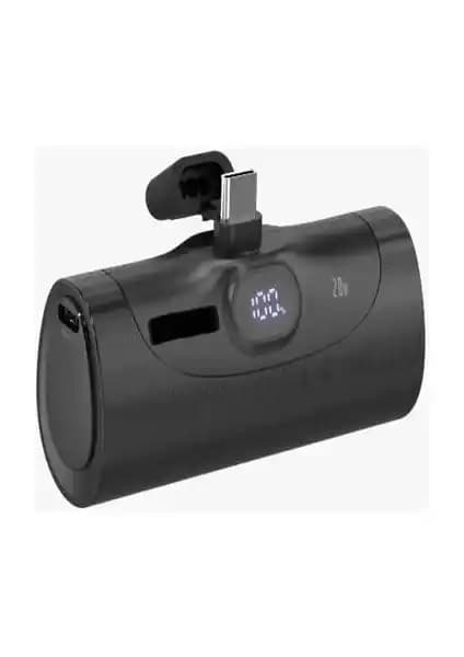 Çelikwork Fp07 5000mAh Type-C 20W Ultra Hızlı Şarj Elektronik Taşınabilir Batarya