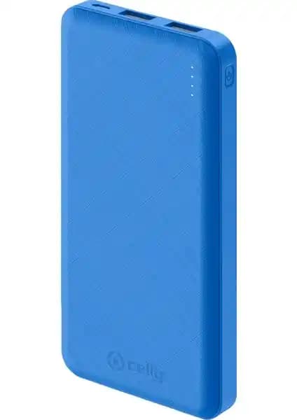 Celly Powerbank Energy 10.000mAh Mavi: Şık ve Güçlü Taşınabilir Şarj Cihazı