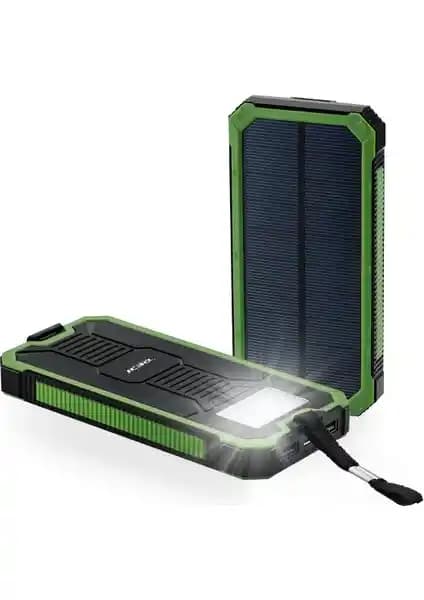 Deji Güneş Enerjili Solar Powerbank 10000mAh Taşınabilir ve Çevre Dostu Enerji Kaynağı
