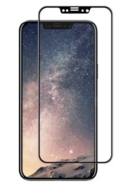 Eiroo iPhone X Curve Tempered Glass Siyah Tam Ekran Koruyucu Güçlü ve Dayanıklı