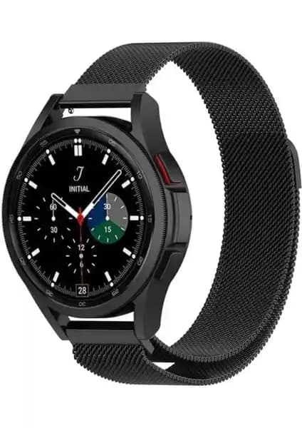 Fibaks Huawei Gt3 için Metal Hasır Örgü Milano Loop Mıknatıslı Kayış 42mm uyumlu