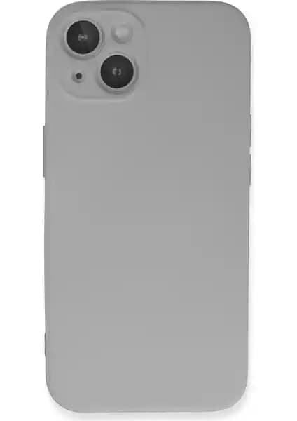 iPhone 13 Mini İçin Nano Kadife Silikon Kılıf Açık Gri Şık ve Dayanıklı Telefon Aksesuarı
