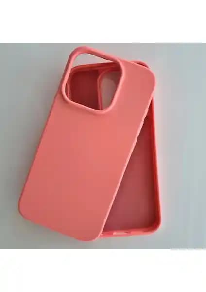 iPhone 15 Pro için şık ve dayanıklı kadife silikon koruma kılıfı