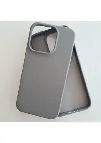 iPhone 15 Pro Max uyumlu kadife silikon lansman kılıfı şık ve dayanıklı koruma sağlar