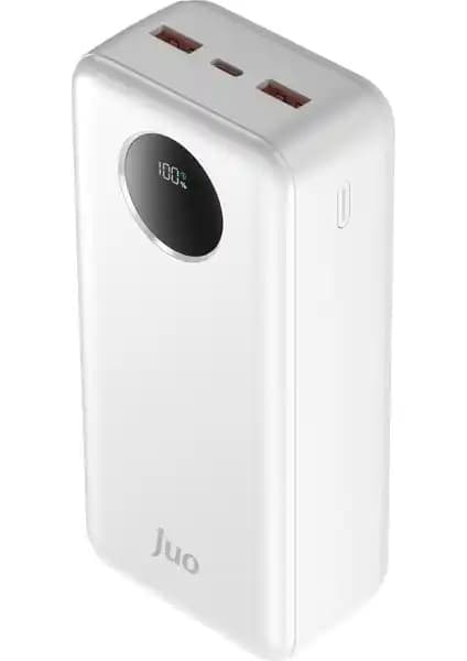 Juo 30000mAh 22.5W Dijital LED Ekranlı Powerbank ile Güç ve Güvenilirlik Artar