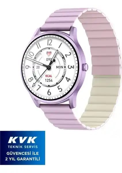 Kieslect Lora Mor Kadın Akıllı Saat: Şıklık ve Fonksiyonellik Bir Arada