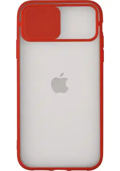 KZY Apple iPhone 11 için Kamera Korumalı Silikon Kılıf Kırmızı Renkli ve Şık Tasarım