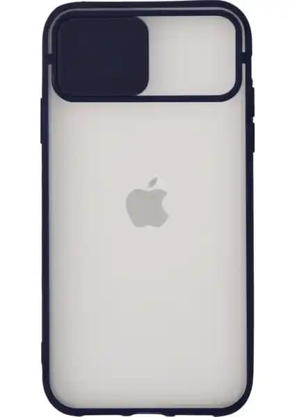 KZY Apple iPhone 11 Kapak Lensi Açılır Kapanır Kamera Korumalı Silikon Kılıfı