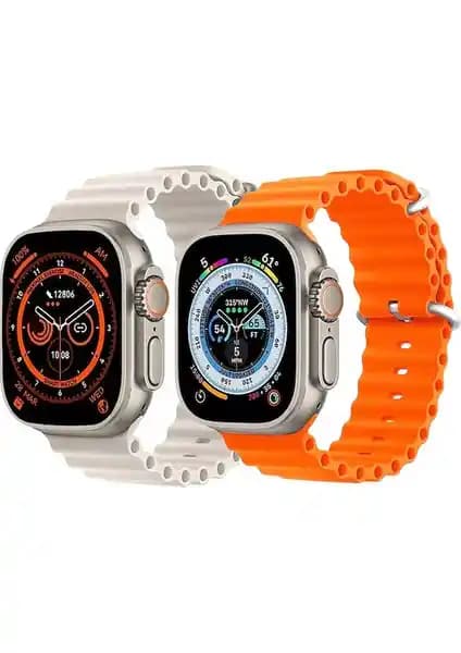 Ms Tech S8 Ultra Max 2.08 Inc 49MM Büyük Vidalı Kordonlu Akıllı Saat 2023