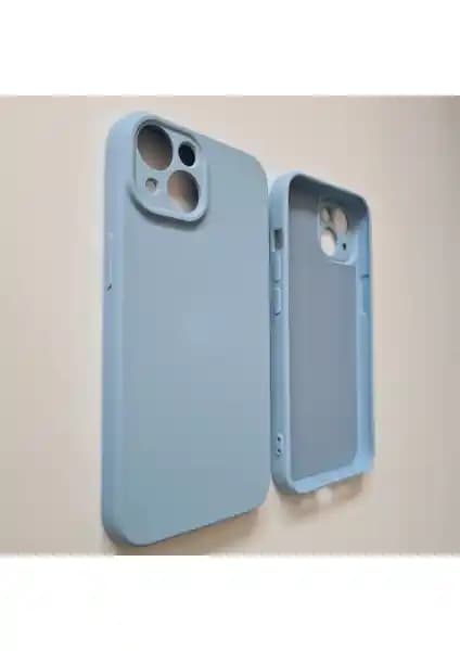 Pirok Store iPhone 13 Uyumlu Kamera Koruyucu Kadife Esnek Silikon Kılıf