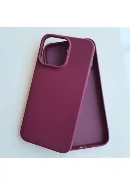 Pirok Store Kadife Dokulu Silikon Kılıf iPhone 14 Pro Max için Şık ve Koruyucu Tasarım