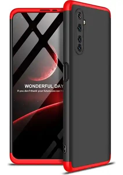 Realme 6 Pro için 3 Parçalı 360 Derece Koruma Sağlayan Kılıf Şık ve Dayanıklı Tasarım