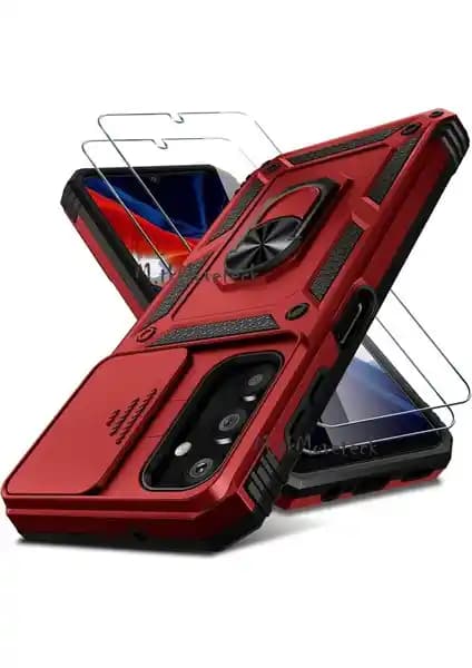 Samsung Galaxy A34 5G için dayanıklı ve şık kılıf ile ekran koruyucu seti