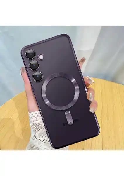 Samsung Galaxy S24 için Şeffaf Silikon Kılıf Estetik ve Koruma Sağlar