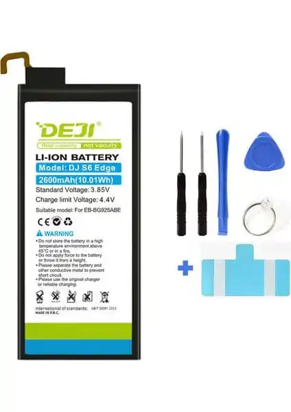 Samsung Galaxy S6 Edge Uyumlu Deji Mucize Batarya 2600mAh Güç ve Güvenilirlik Sağlar