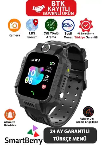 SmartBerry Z2 Çocuk Takip Saati: Güvenlik ve Teknoloji Bir Arada
