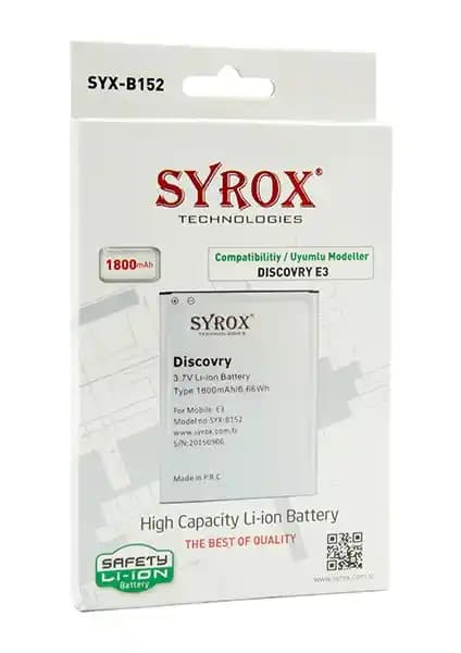 Syrox General Mobile Discovery E3 Batarya: Yüksek Performans ve Güvenilirlik