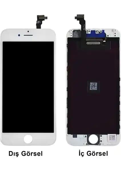 Teknonet iPhone 6 Uyumlu LCD Ekran ve Dokunmatik Panel Beyaz Renkli